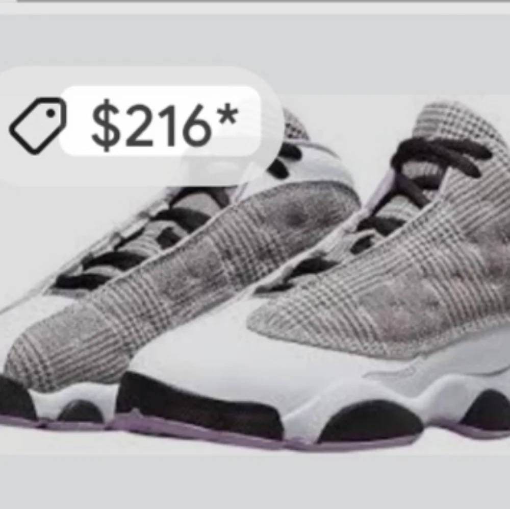 Jordan 13Retro Houndstooth Size 5.5 Color Grey/Purple